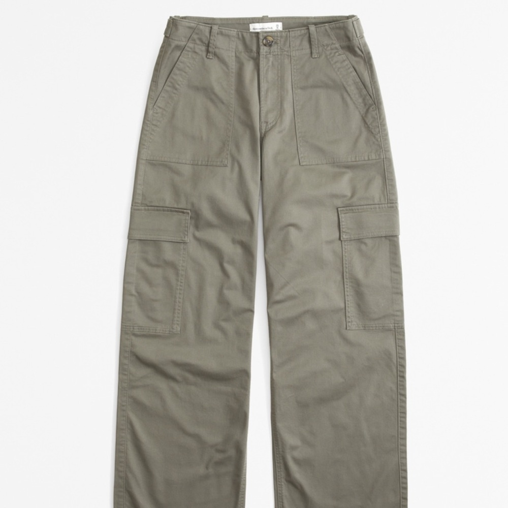 Abercrombie & Fitch Olive Cargo Joggers